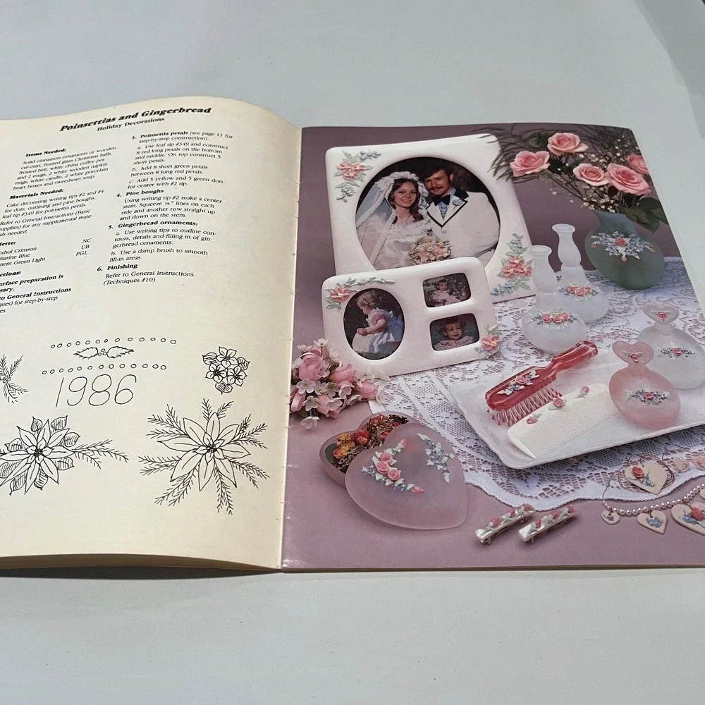 Simply Creative Instruction Book Acrylic Icing‎ Designs 1986 Liquitex Binney &